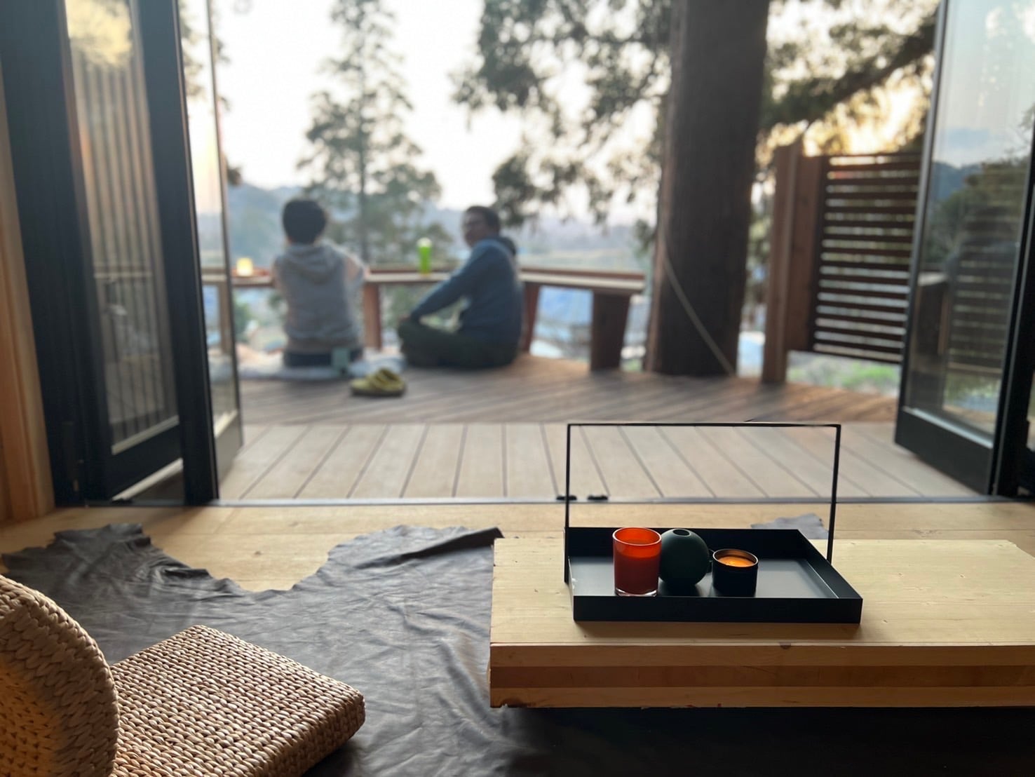 樹屋陽台望向森林